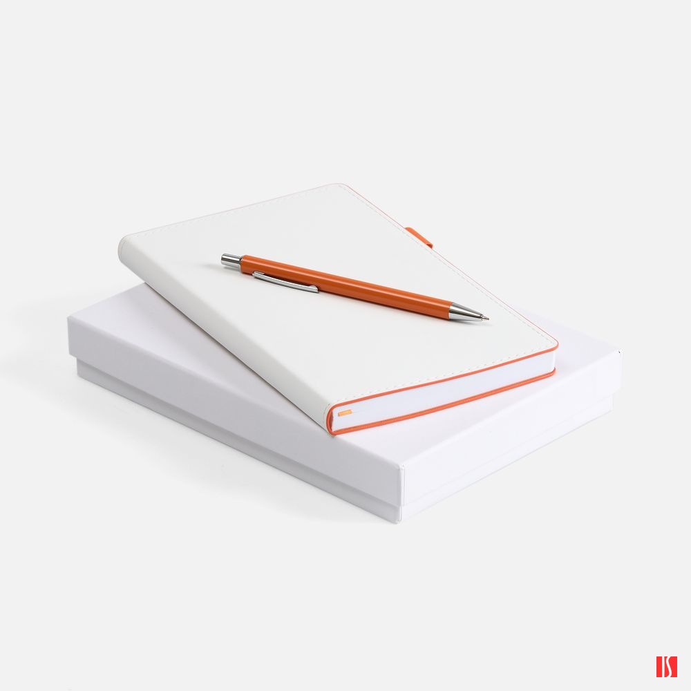 Набор White Shall, бело-оранжевый