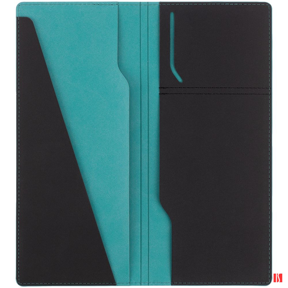 Дорожный органайзер Multimo, черный с бирюзовым