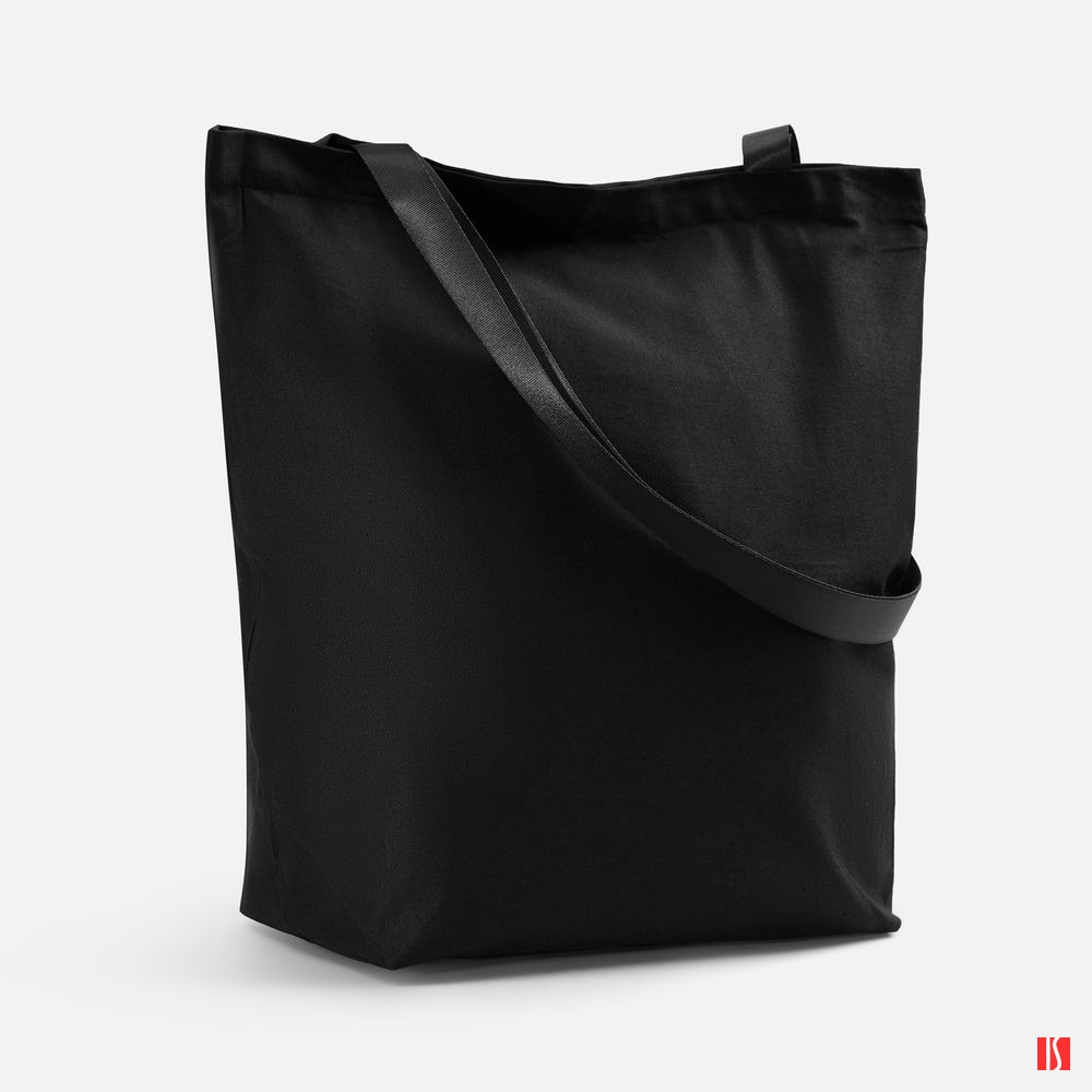 Шопер B5, черный с черными ручками