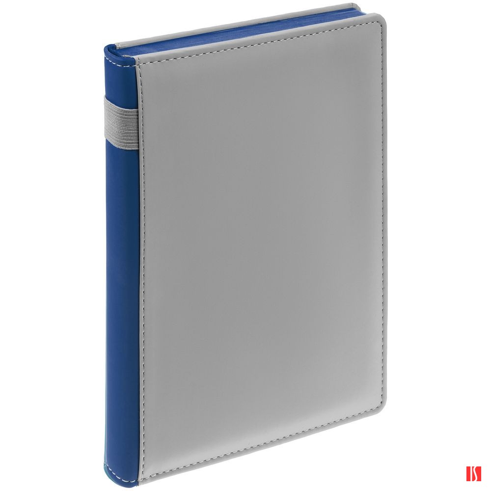 Ежедневник Spain Shall на заказ, недатированный, серый с синим