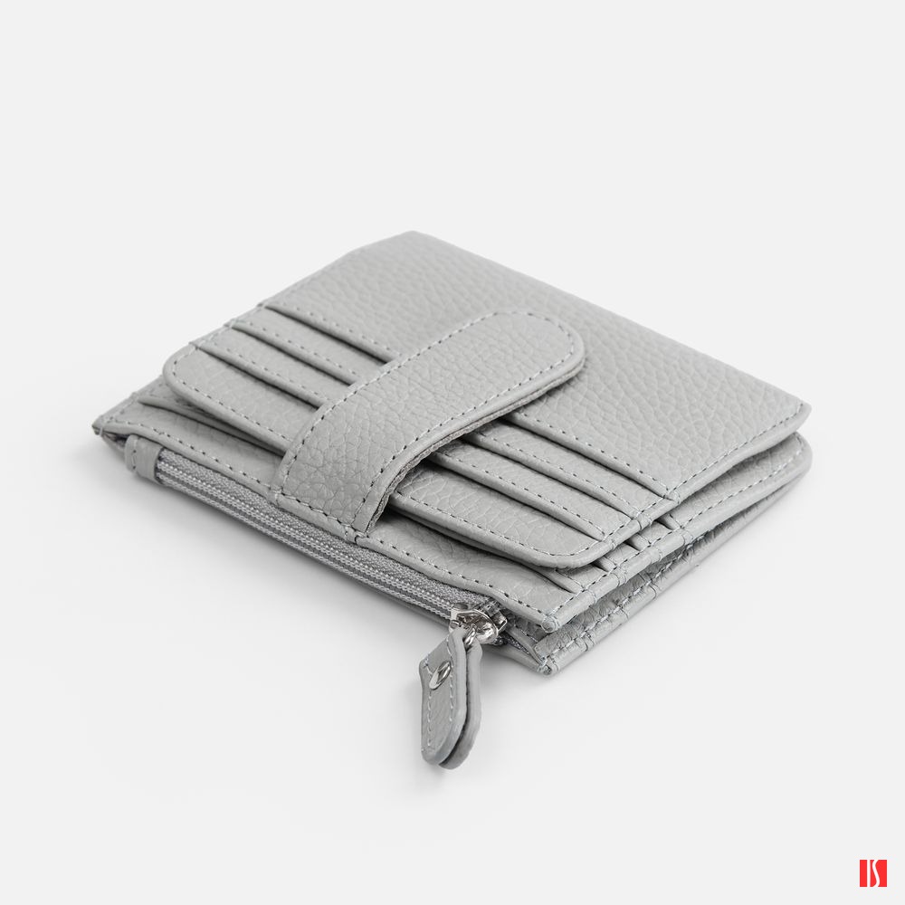 Картхолдер на молнии Unison, серый