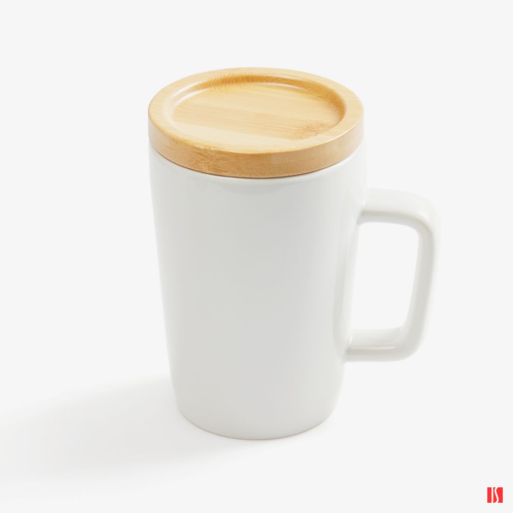 Кружка Vierra с крышкой-костером, белая