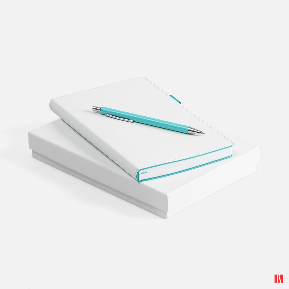 Набор White Shall, бело-бирюзовый