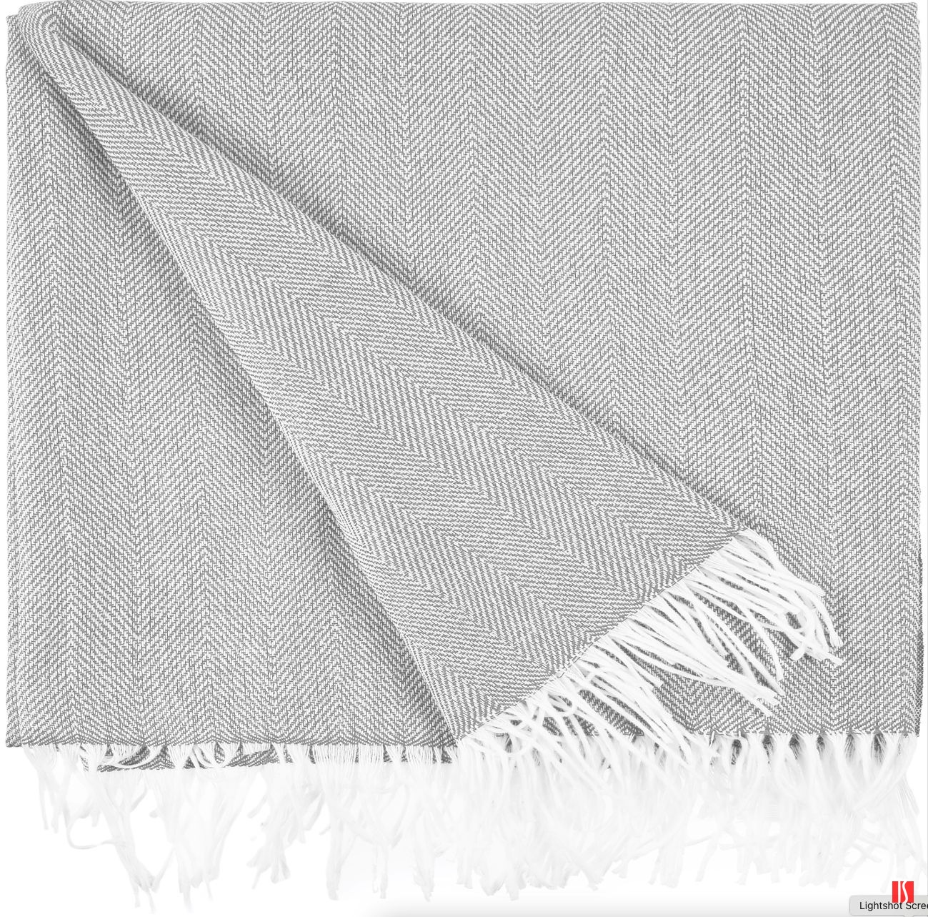 Плед «Гирвас», светло-серый