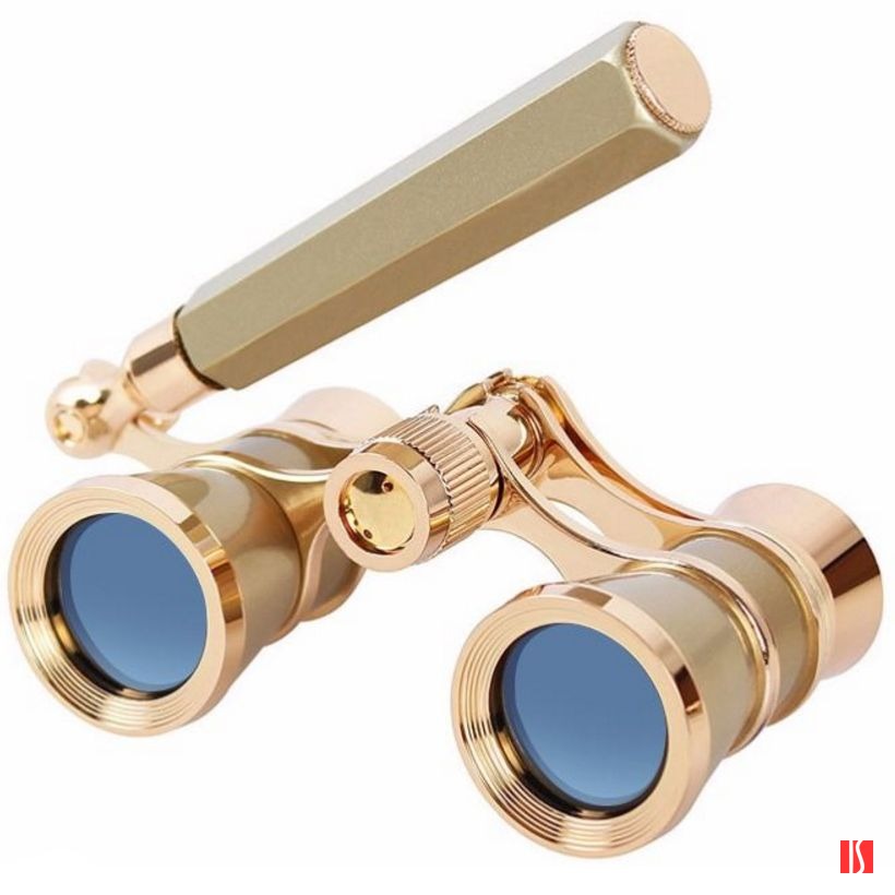 Купить Театральный бинокль-лорнет Broadway 325E, золотистый Театральный бинокль-лорнет Broadway 325E, золотистый