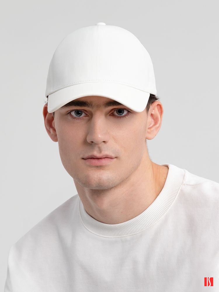 Бейсболка Kosmos, белая