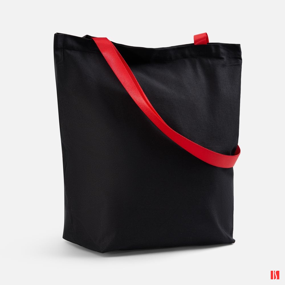 Шопер B5, черный с красными ручками