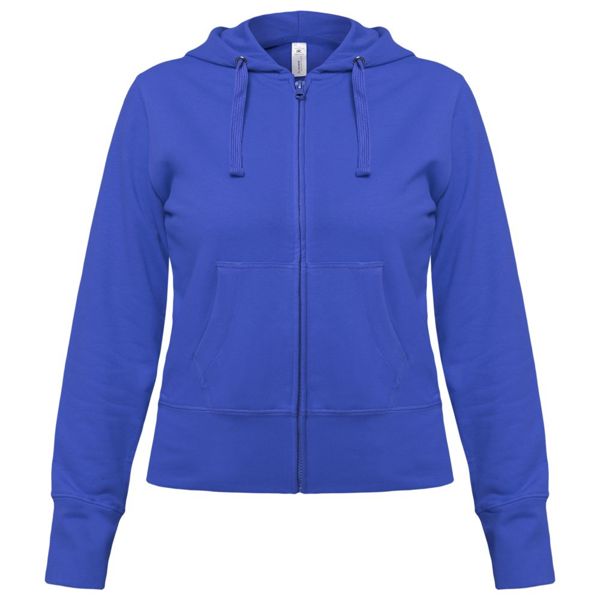 Толстовка женская Hooded Full Zip ярко-синяя
