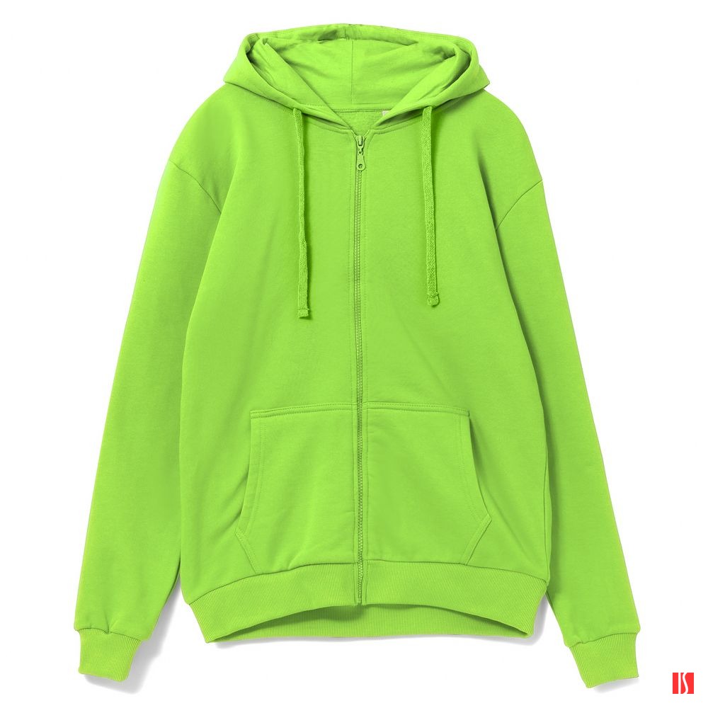 Толстовка на молнии с капюшоном Siverga Heavy 2.0, зеленое яблоко