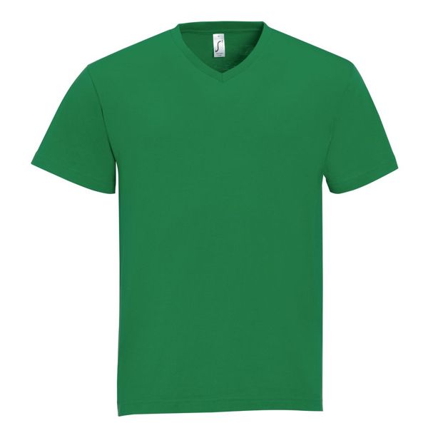 Купить Футболка мужская с V-образным вырезом Victory 150, ярко-зеленая Футболка мужская с V-образным вырезом Victory 150, ярко-зеленая