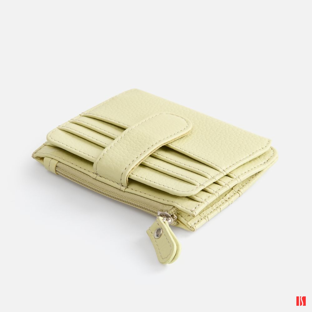 Картхолдер на молнии Unison, светло-зеленый