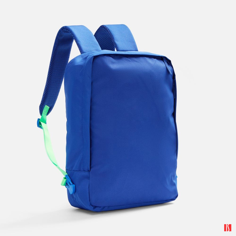 Купить Рюкзак B2, синий с зелеными стропами Рюкзак B2, синий с зелеными стропами