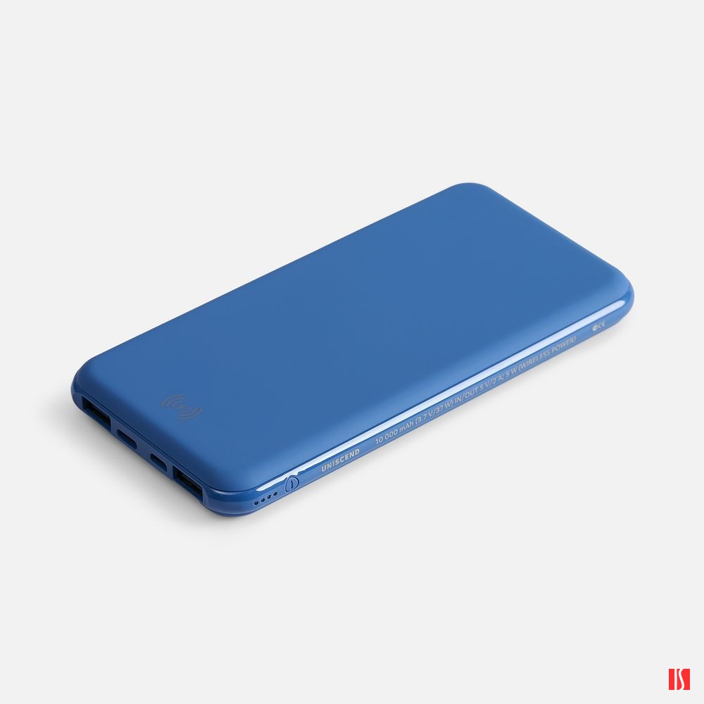 Купить Аккумулятор с беспроводной зарядкой All Day Wireless 10000 мАч, синий Аккумулятор с беспроводной зарядкой All Day Wireless 10000 мАч, синий