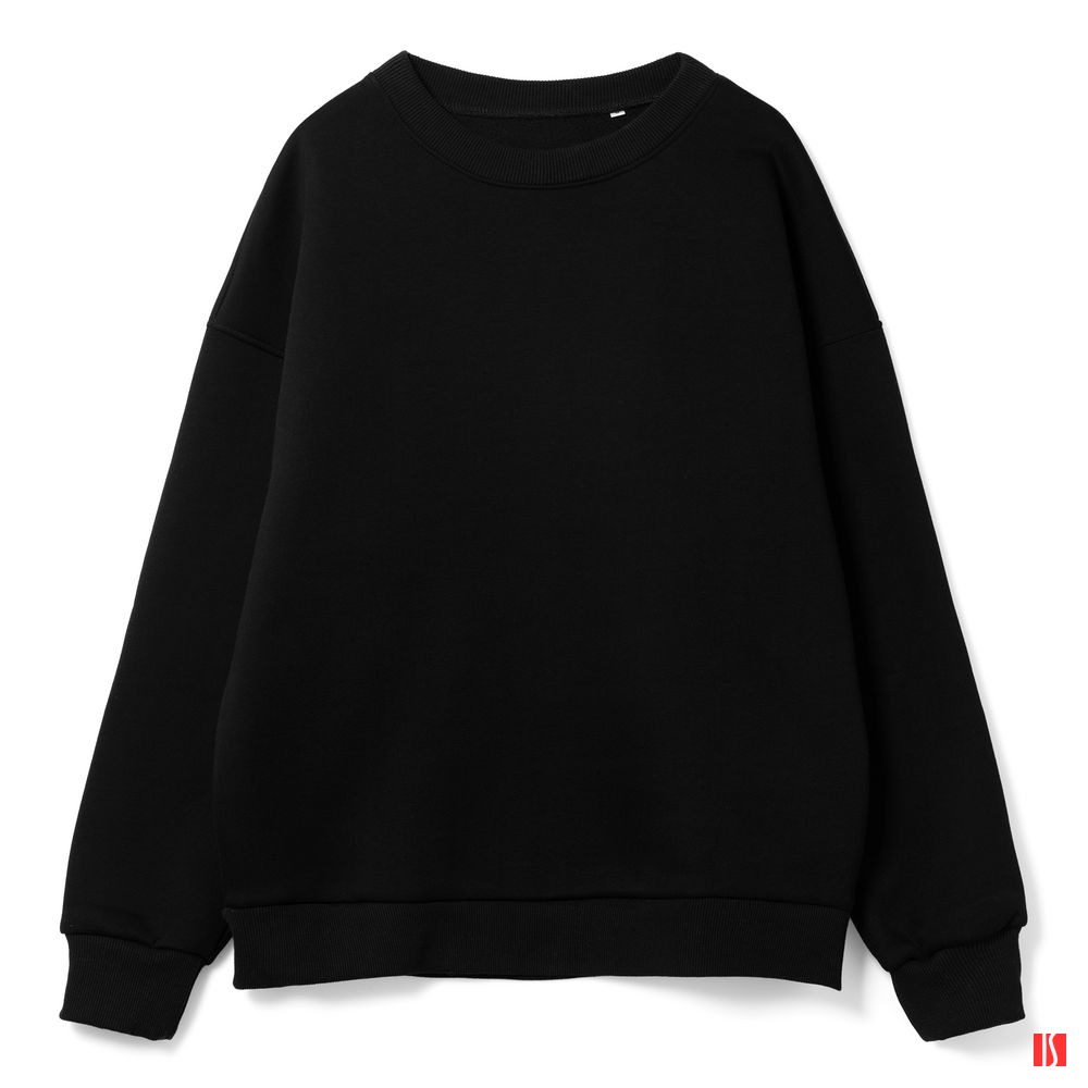 Свитшот оверсайз унисекс True Self, черный