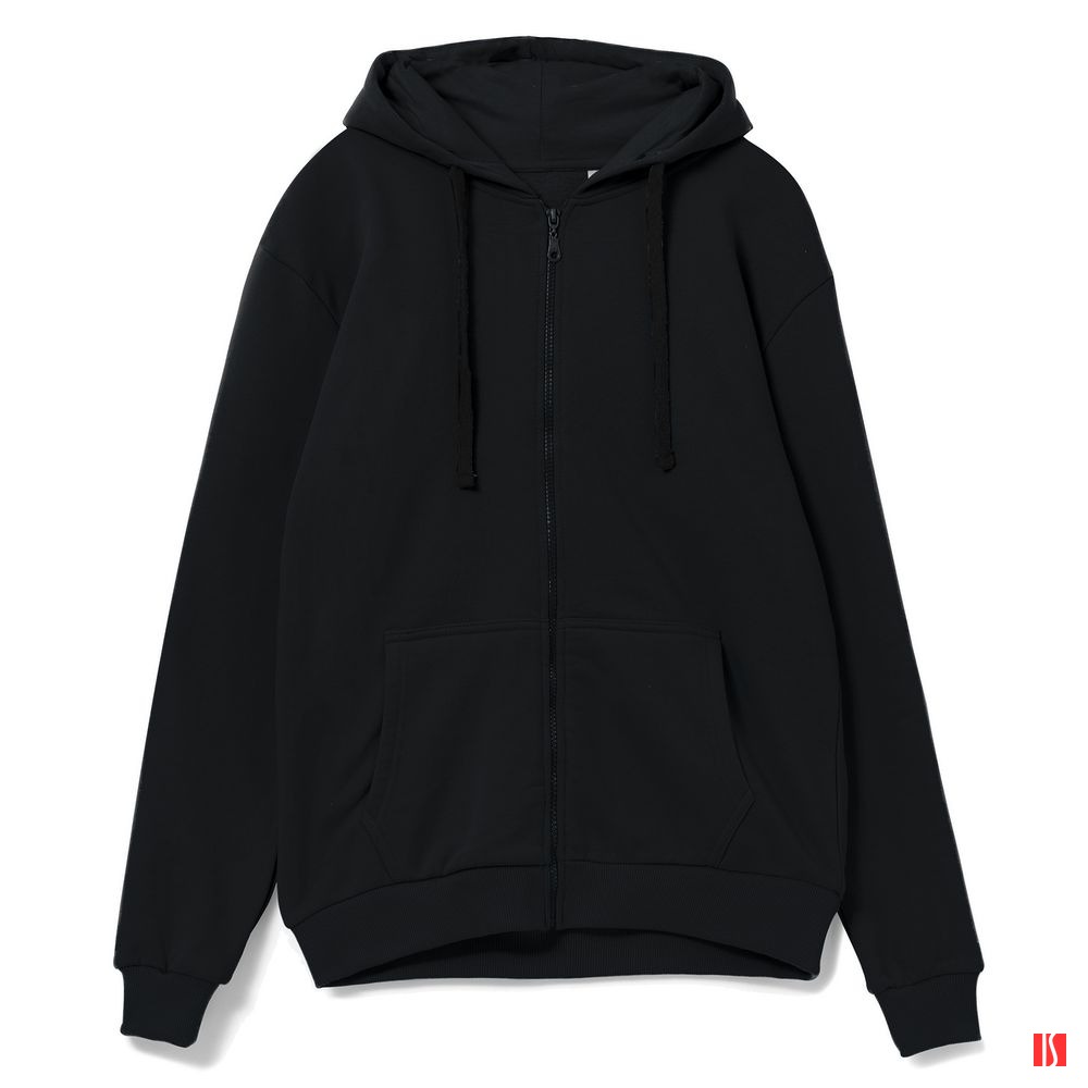 Толстовка на молнии с капюшоном Siverga 2.0, черная