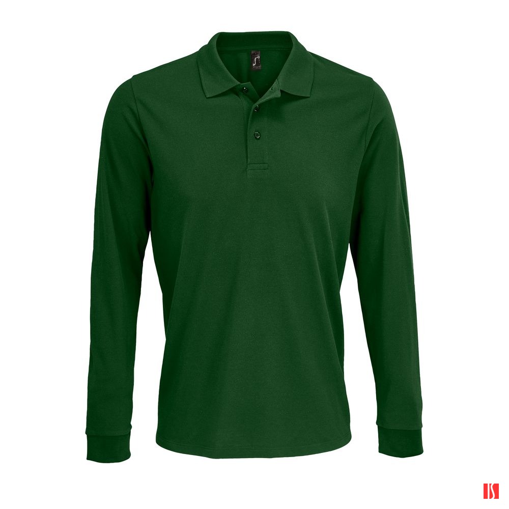 Рубашка поло с длинным рукавом Prime LSL, темно-зеленая
