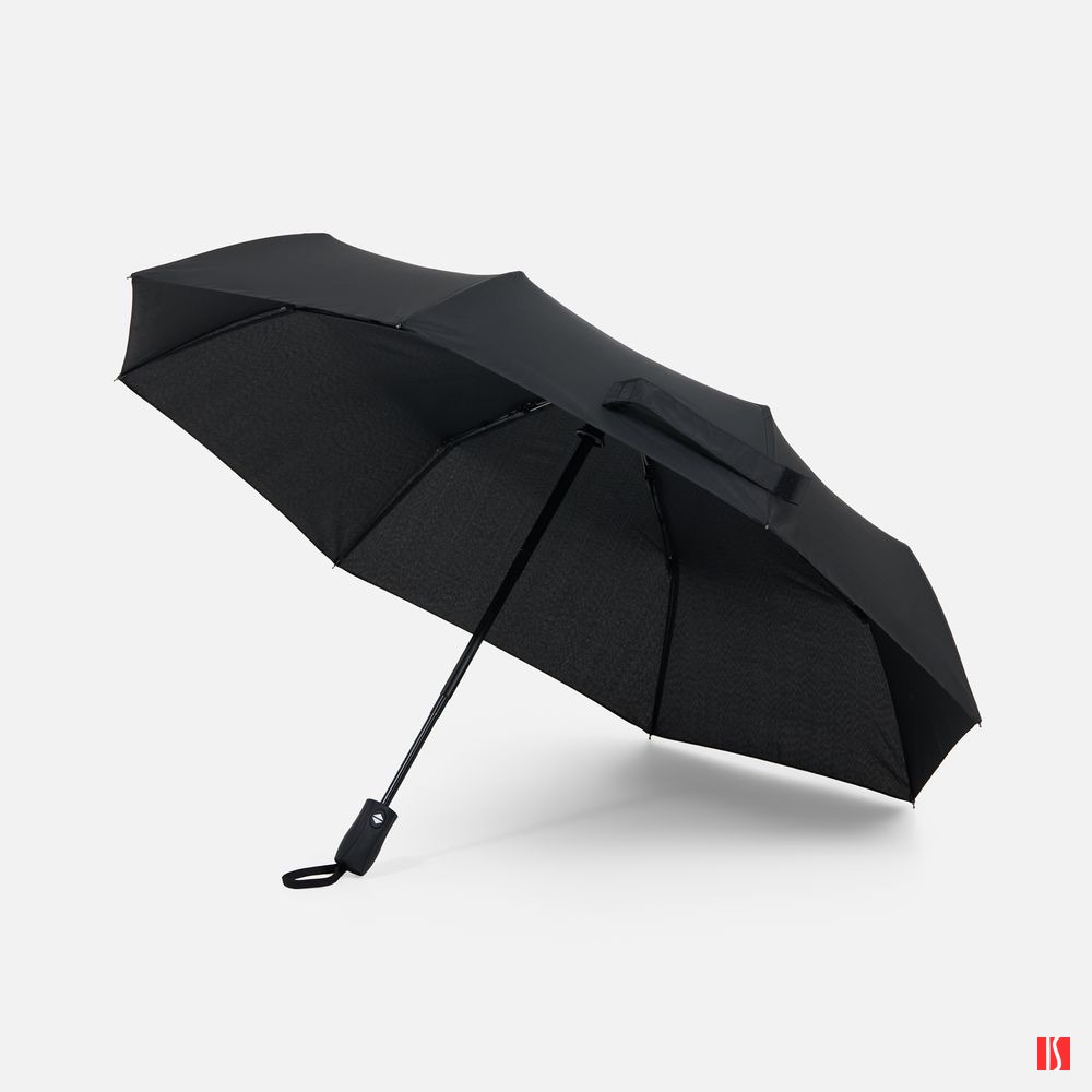 Купить Зонт складной Brellix, черный Зонт складной Brellix, черный