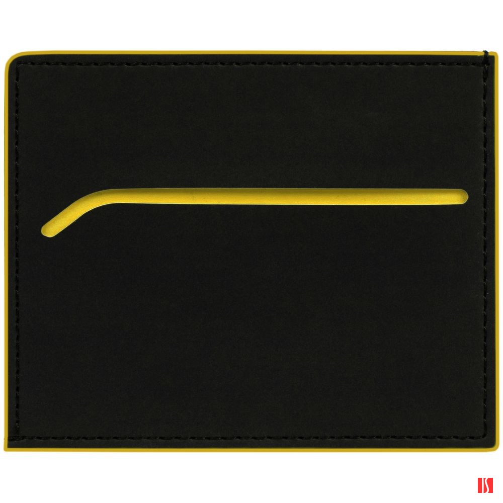 Картхолдер Multimo, черный с желтым