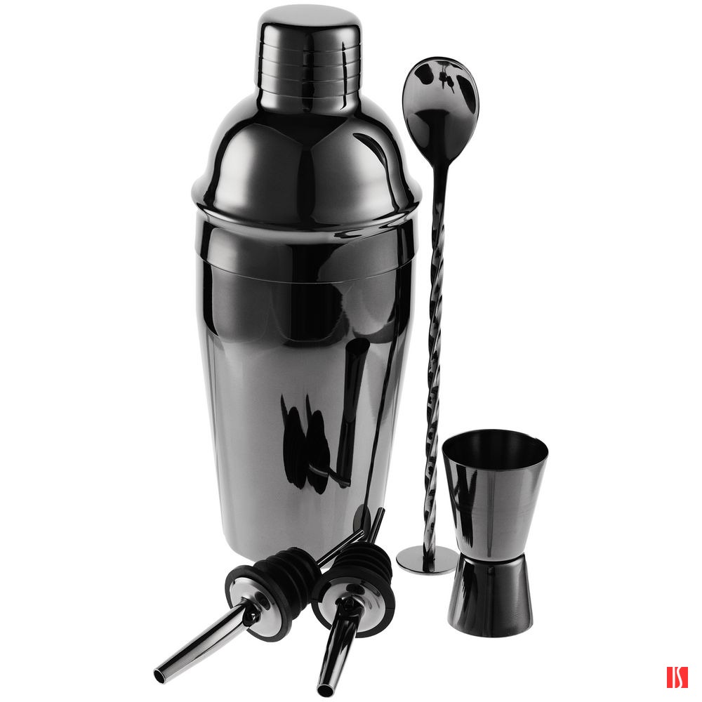 Набор для приготовления коктейлей Pourpour, черный