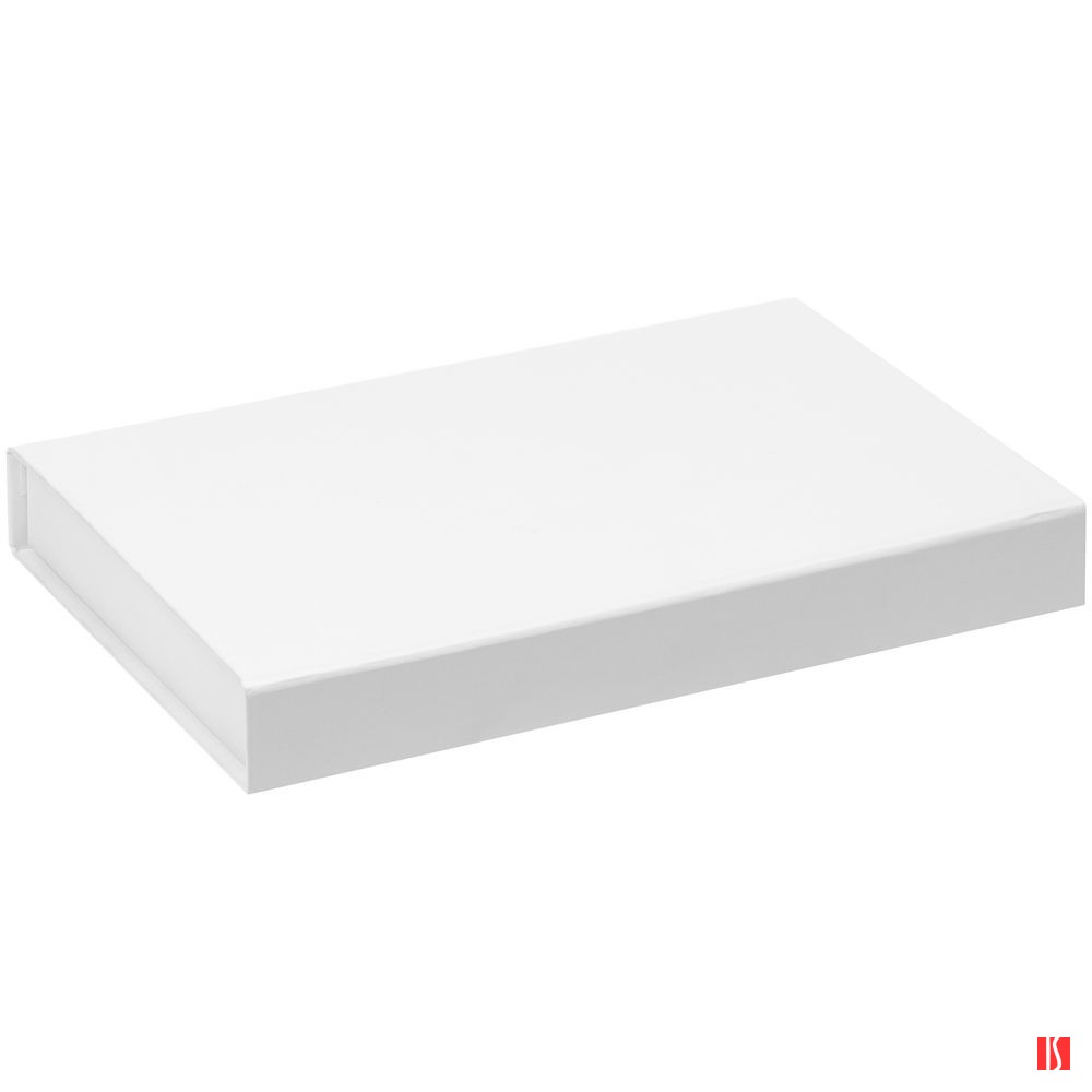 Коробка Silk с ложементом под ежедневник 10x16 см, аккумулятор и ручку, белая