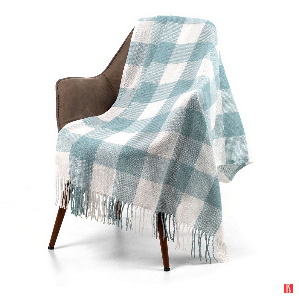 Плед London, бирюзовый