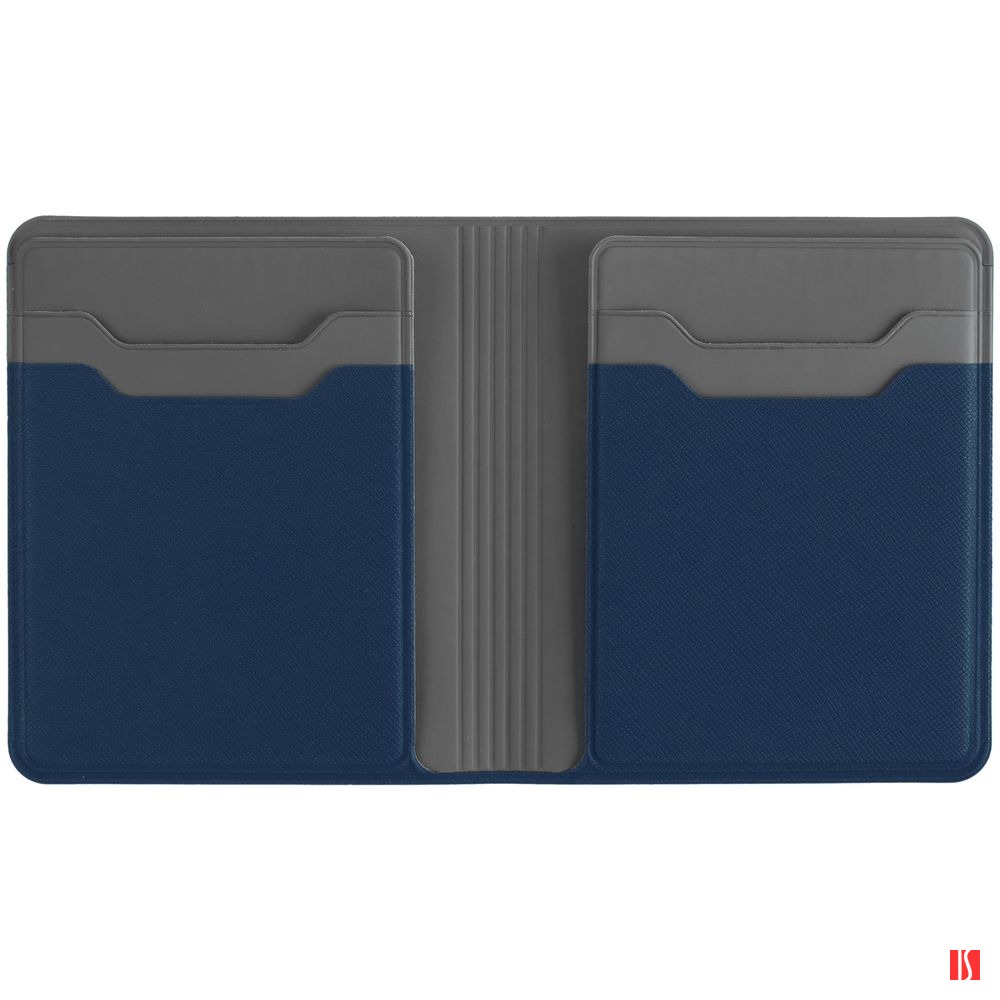 Картхолдер с отделением для купюр Dual, синий