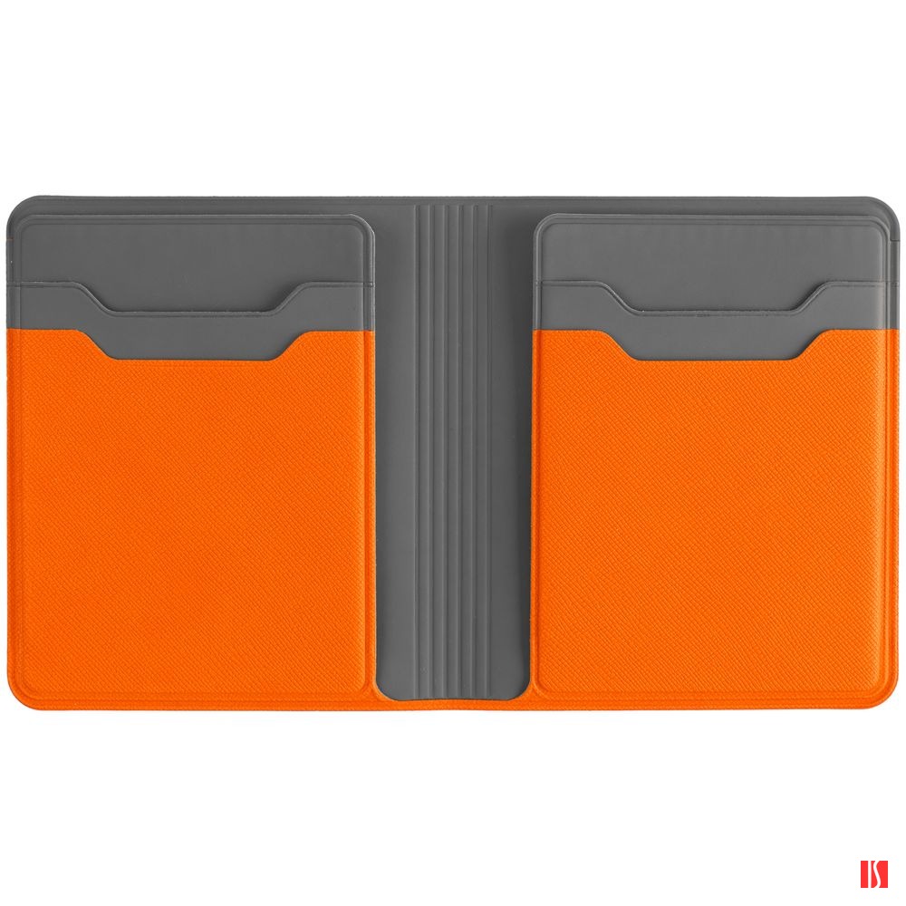 Картхолдер с отделением для купюр Dual, оранжевый