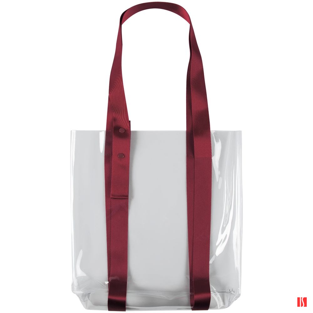 Шопер Clear Fest, прозрачный с красными ручками