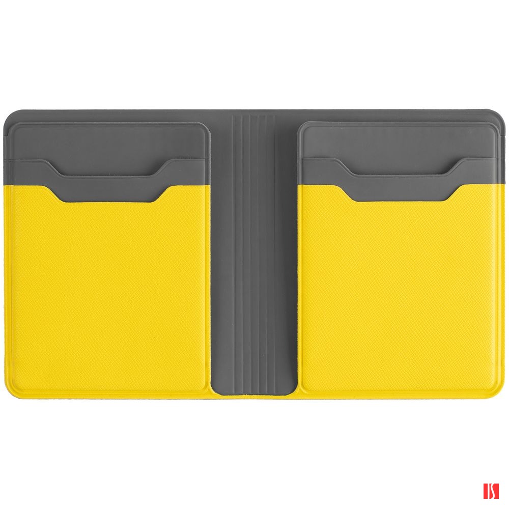 Картхолдер с отделением для купюр Dual, желтый