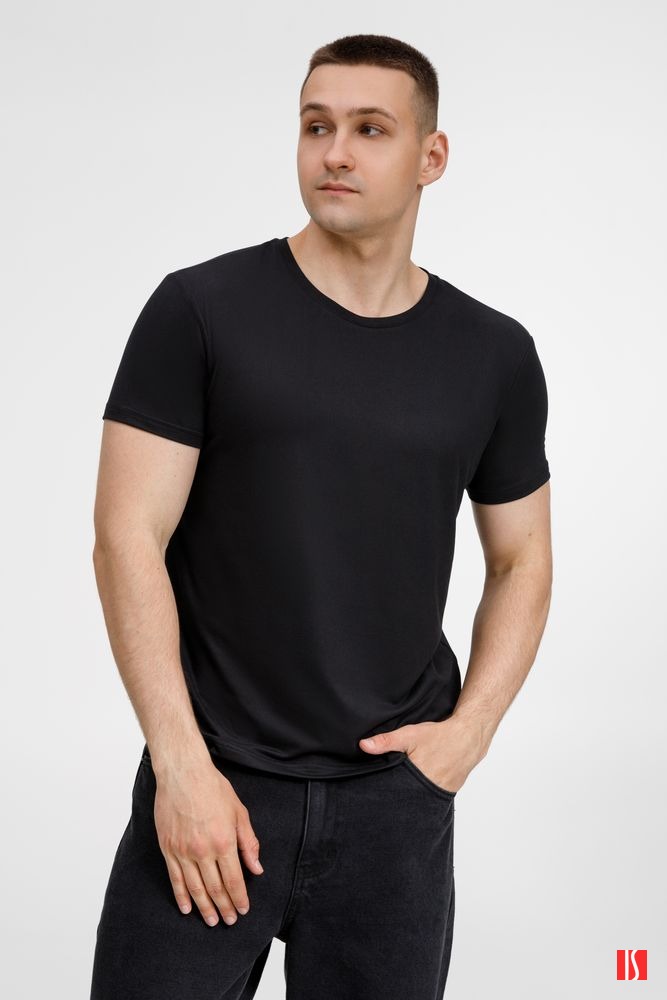 Купить Футболка унисекс Senti, черная Футболка унисекс Senti, черная