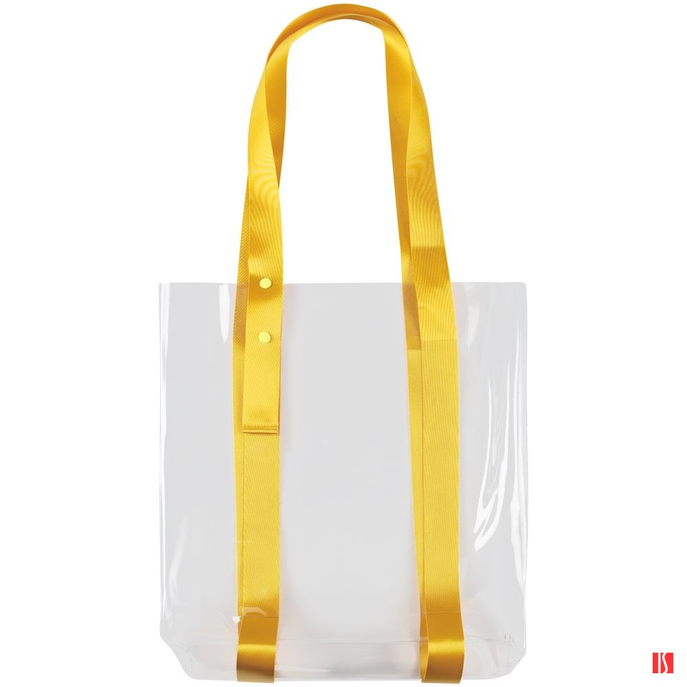 Шопер Clear Fest, прозрачный с желтыми ручками