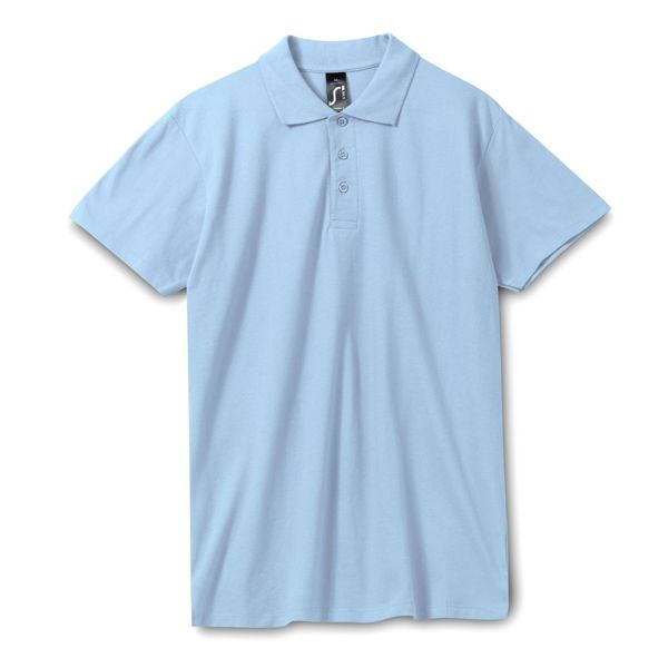 Рубашка поло мужская Spring 210, голубая