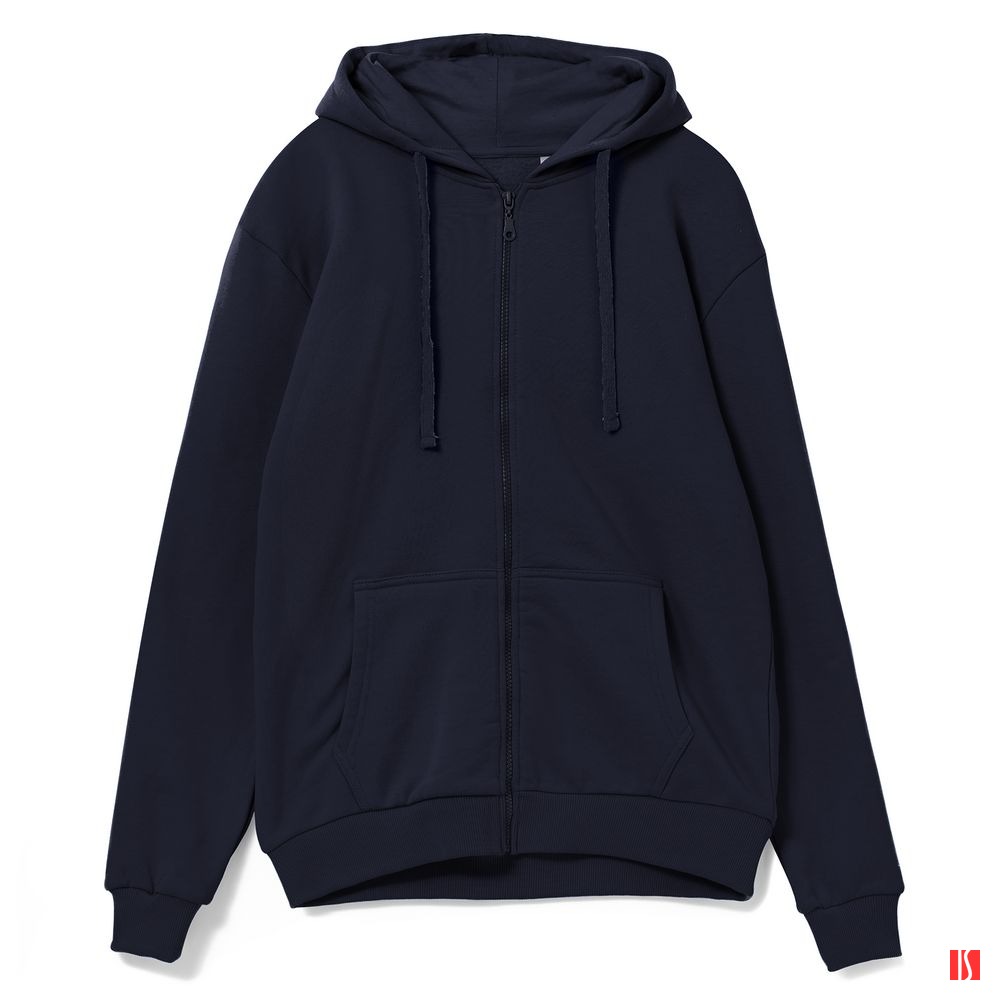 Толстовка на молнии с капюшоном Siverga 2.0, темно-синяя