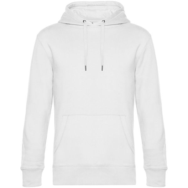 Толстовка с капюшоном унисекс King, белая