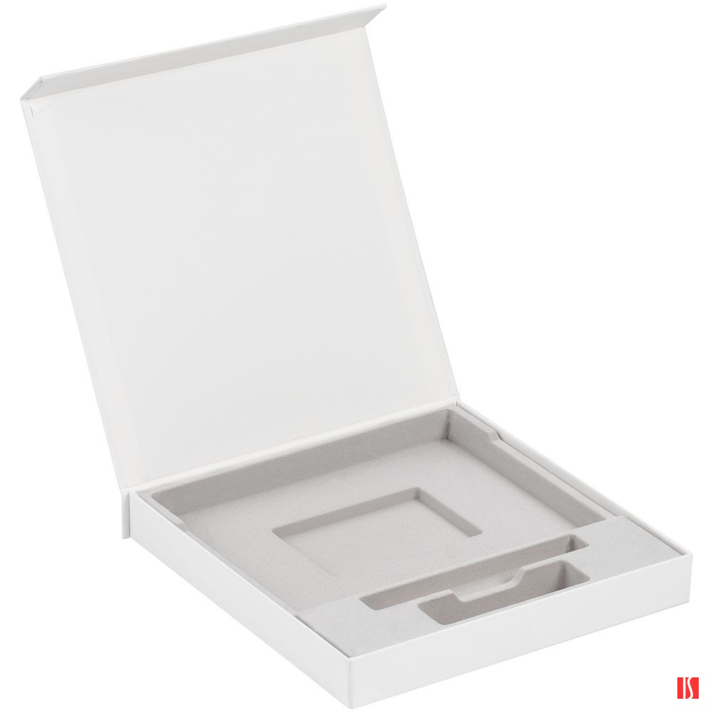 Коробка Memoria под ежедневник, аккумулятор и ручку, белая