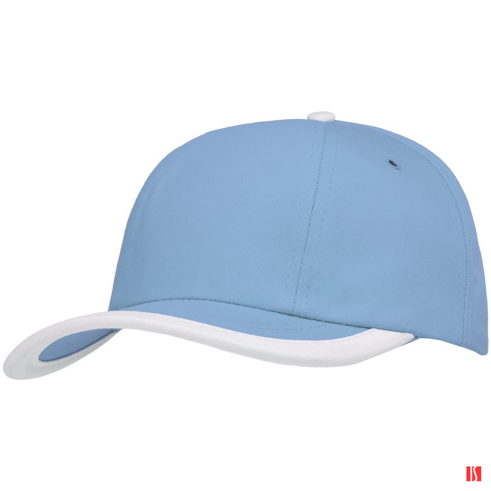 Бейсболка Honor, голубая с белым кантом