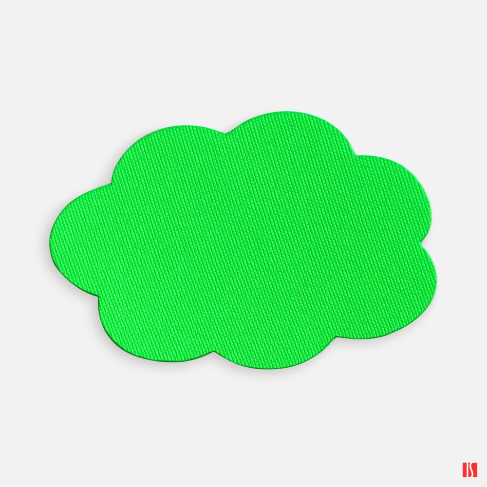 Наклейка тканевая Lunga Calum, L, зеленый неон