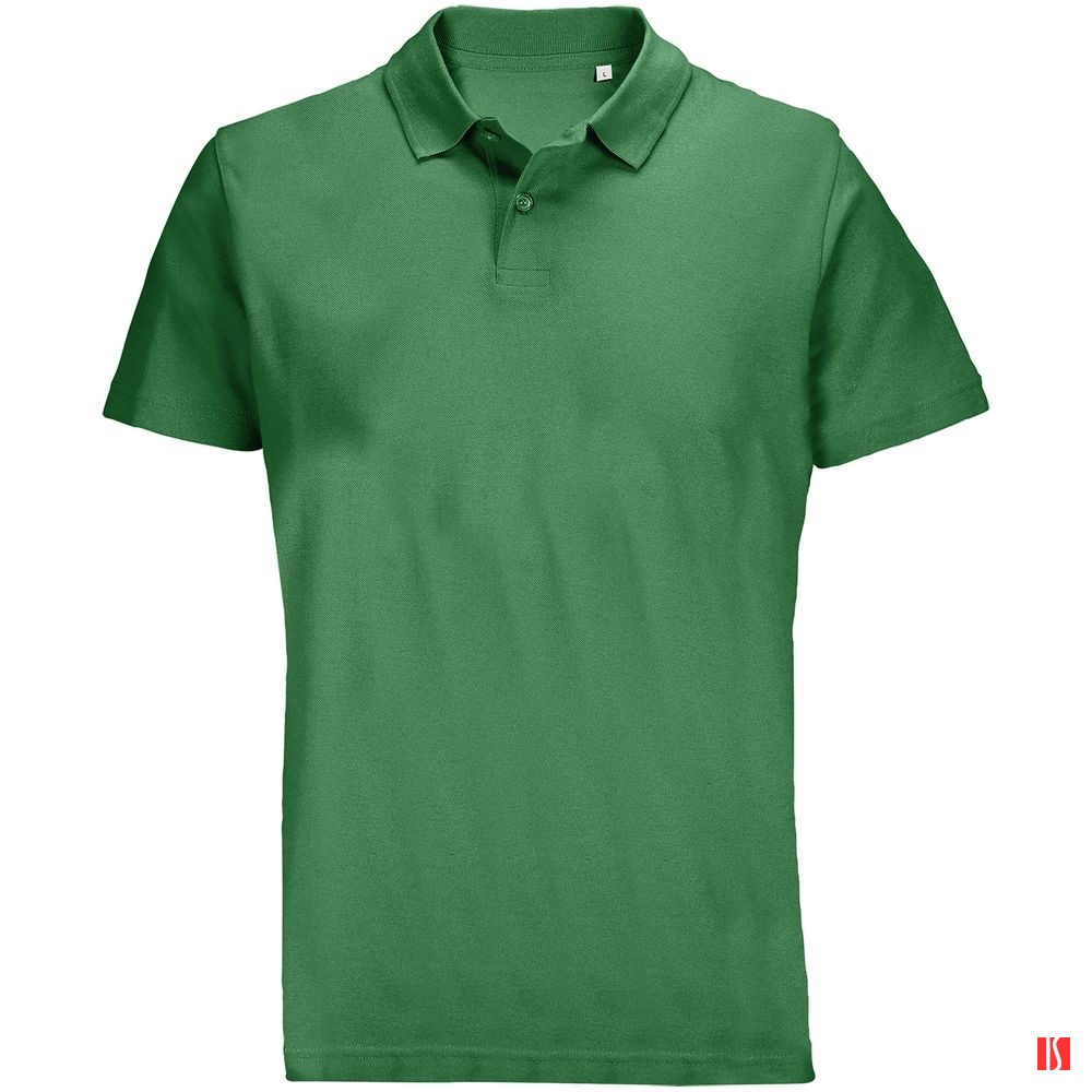 Купить Рубашка поло унисекс Pulse, ярко-зеленая Рубашка поло унисекс Pulse, ярко-зеленая