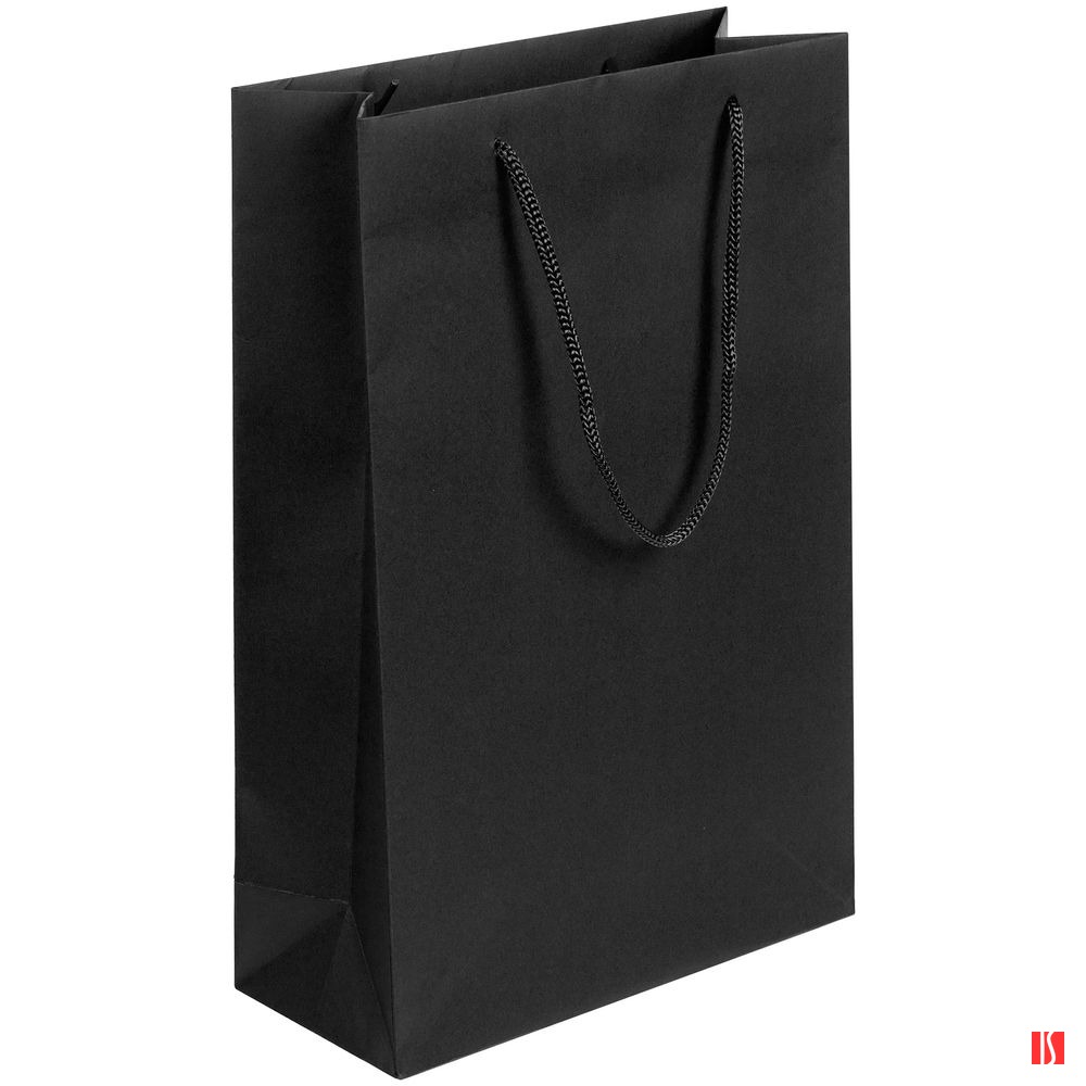 Пакет бумажный Porta S, вертикальный, черный