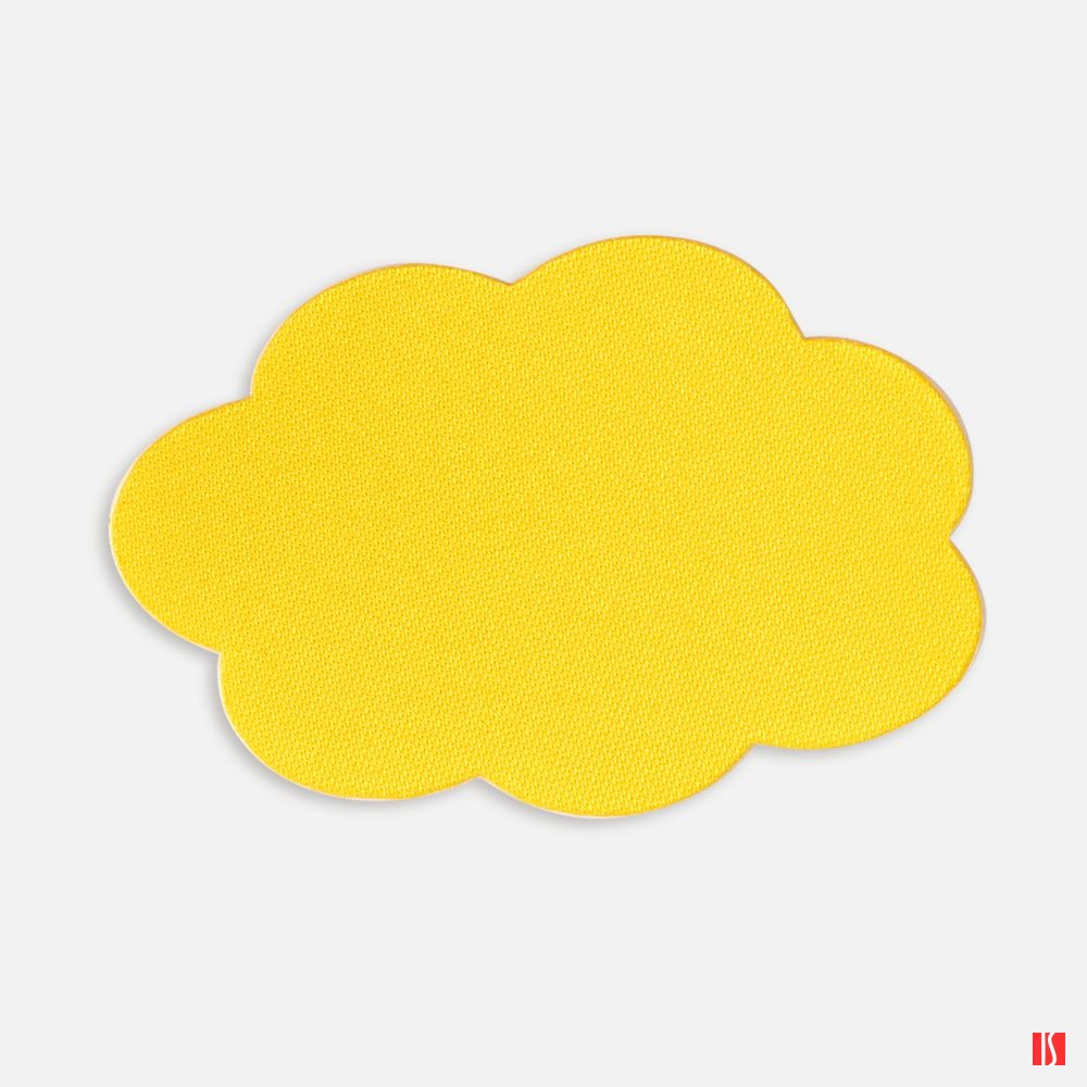 Наклейка тканевая Lunga Calum, L, желтая