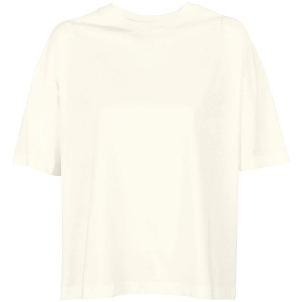 Футболка оверсайз женская Boxy Women, молочно-белая