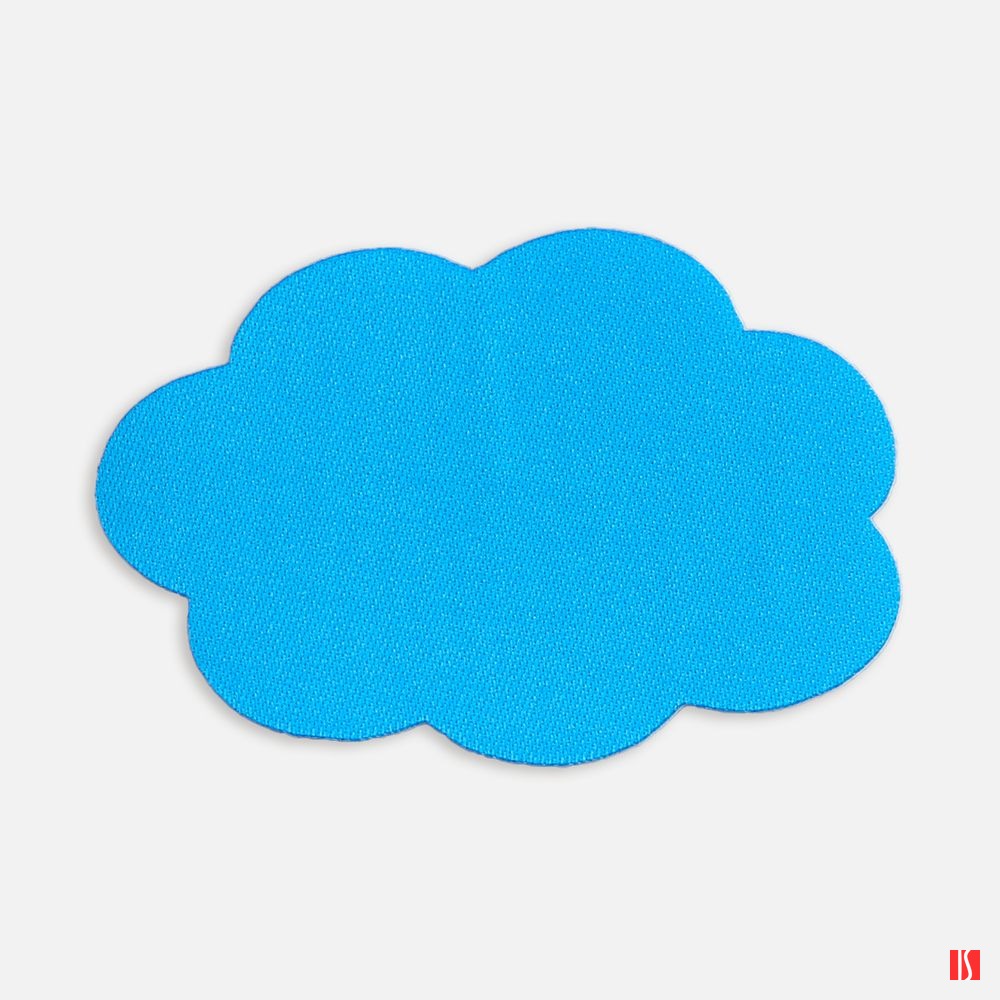 Наклейка тканевая Lunga Calum, L, голубая