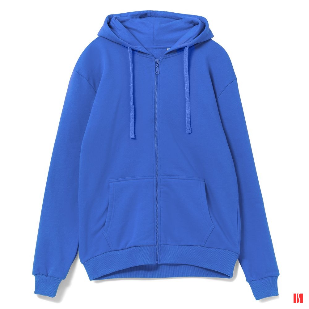 Толстовка на молнии с капюшоном Siverga 2.0, ярко-синяя