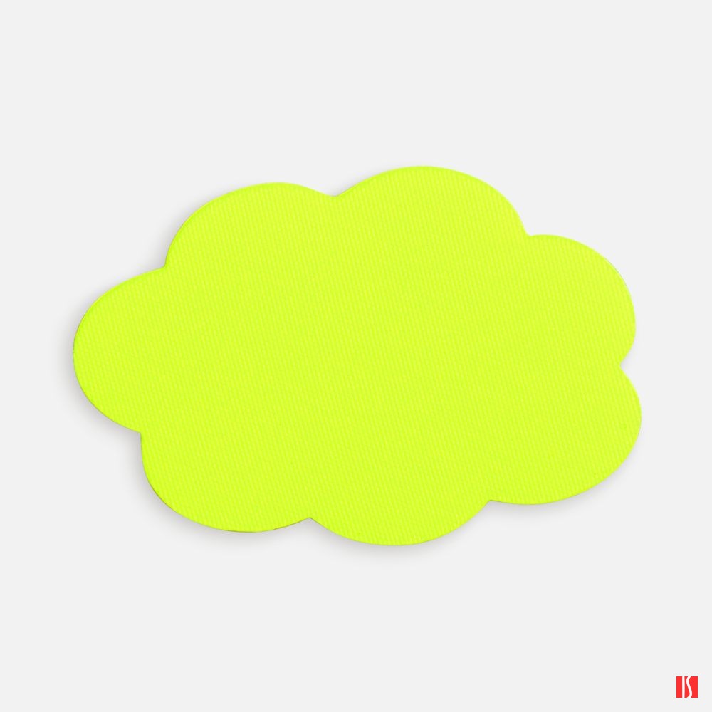 Наклейка тканевая Lunga Calum, L, желтый неон