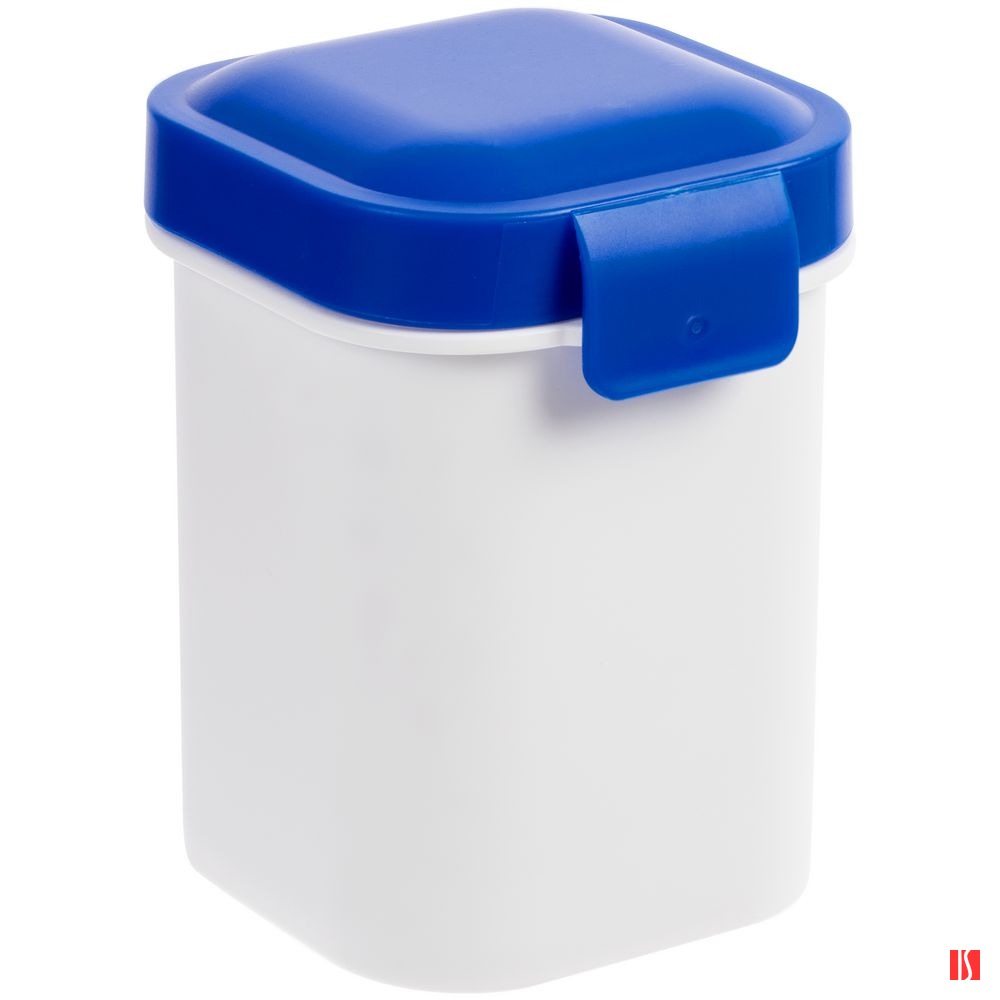 Ланчбокс для снеков Lunch Crunch, белый с синим