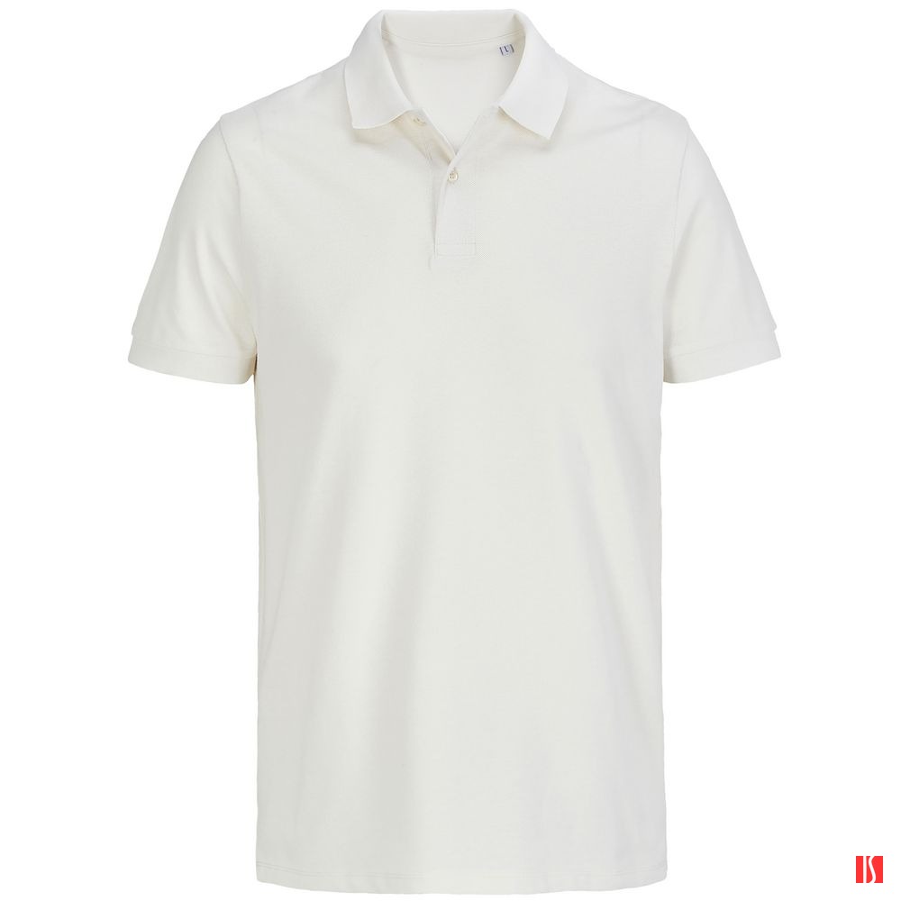 Купить Рубашка поло унисекс Pacific, молочно-белая Рубашка поло унисекс Pacific, молочно-белая