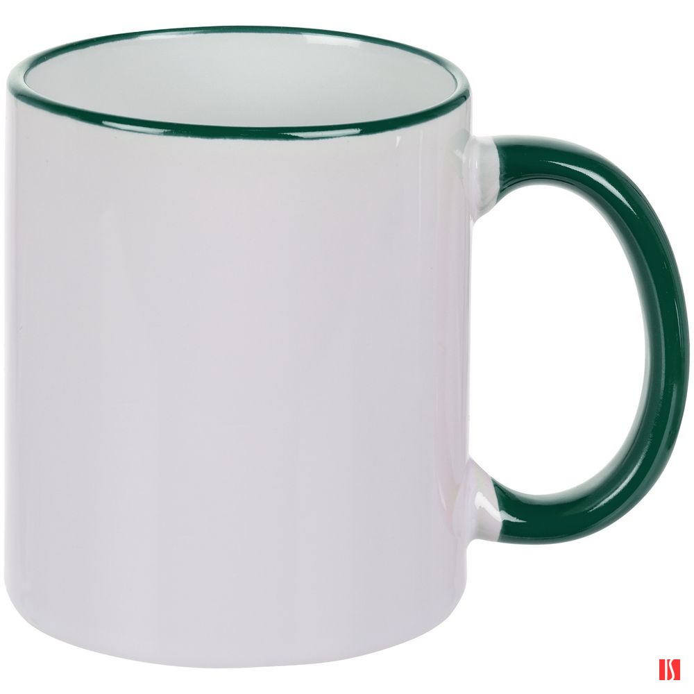 Кружка Rimo для сублимационной печати, темно-зеленая