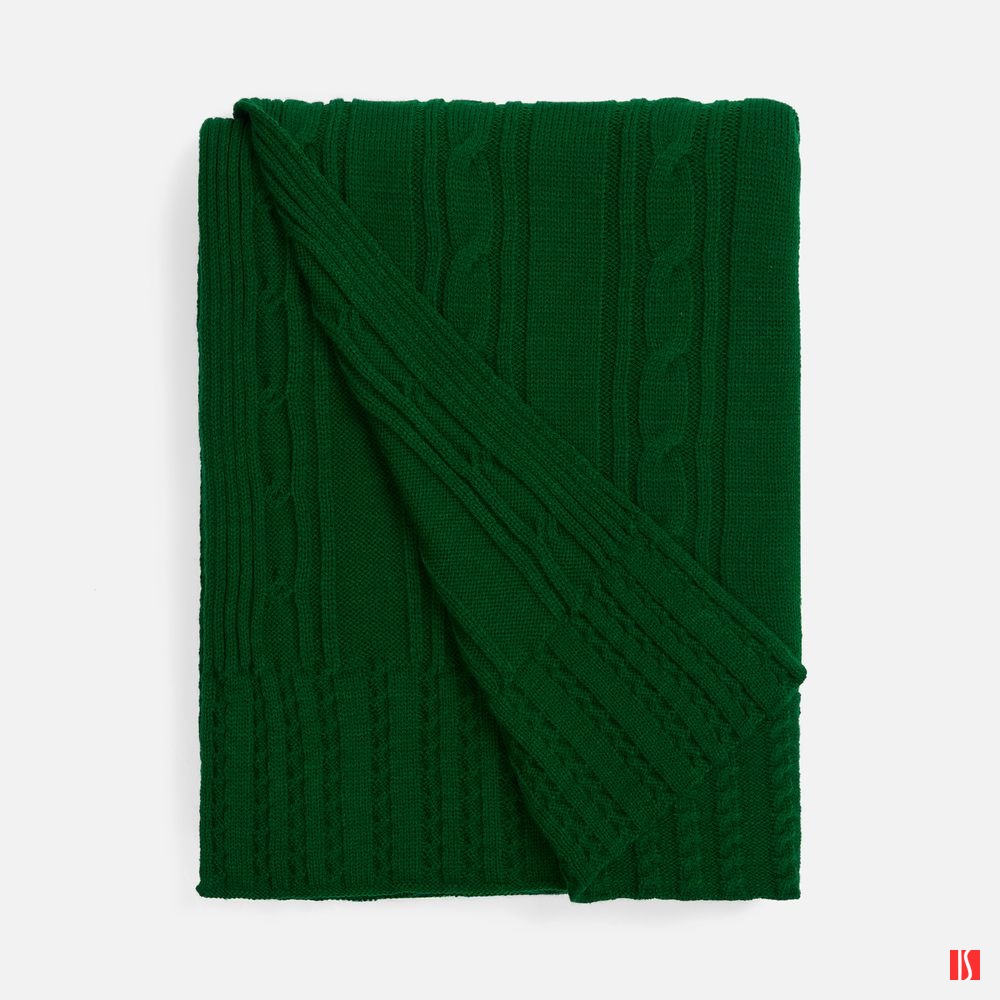 Плед Remitti, глубокий зеленый