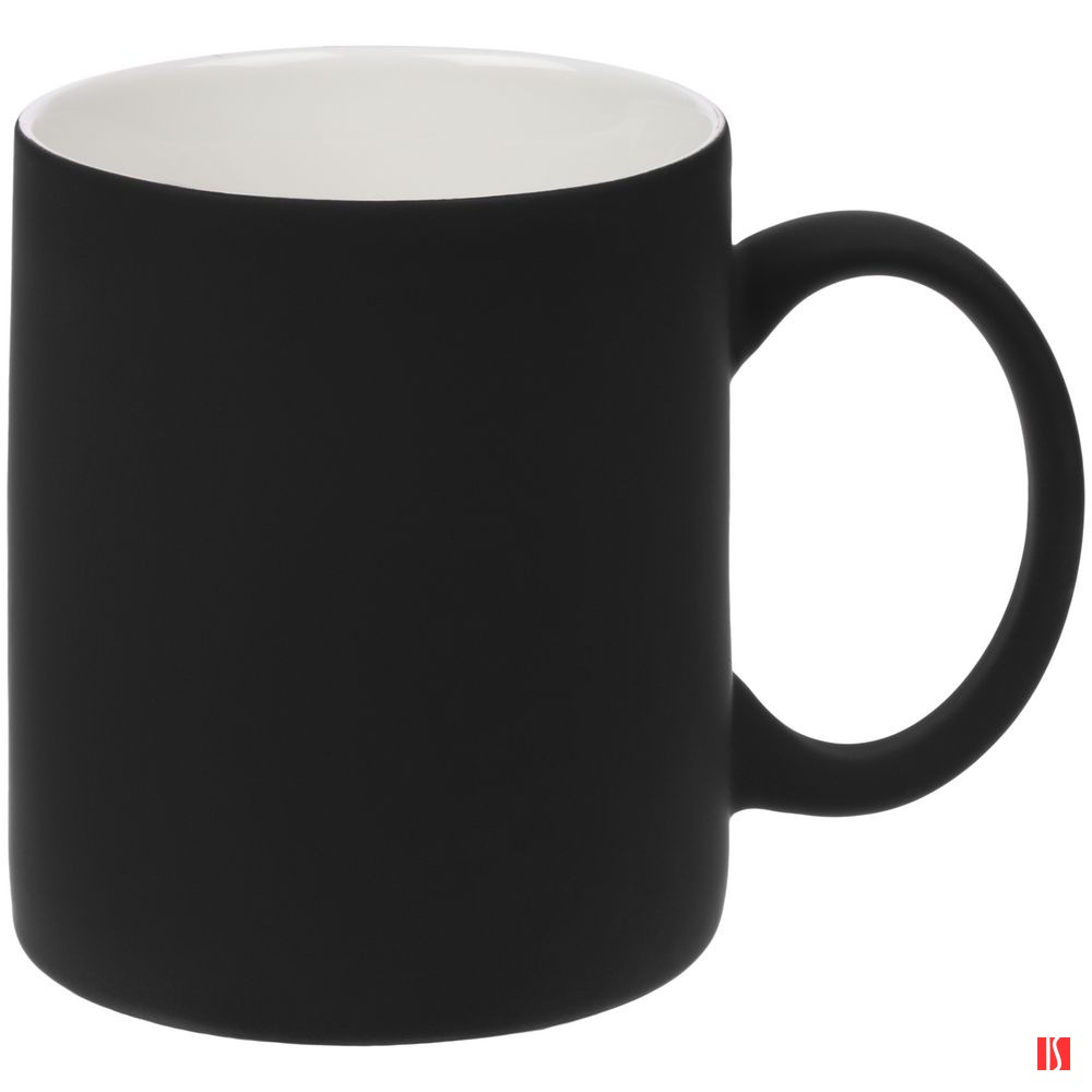 Кружка Promo Soft с покрытием софт-тач, черная