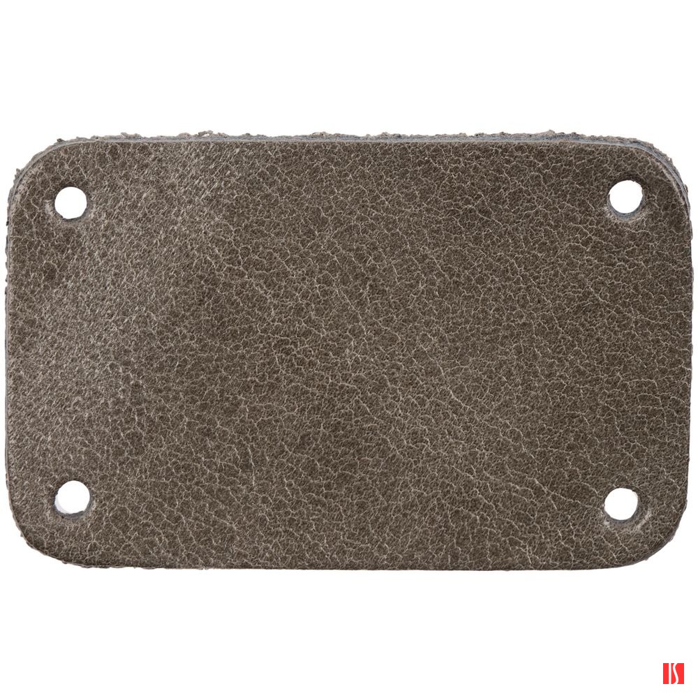 Лейбл кожаный Beta, S, серый